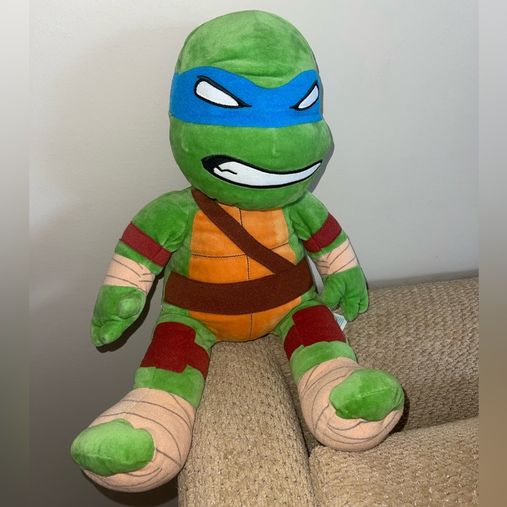 Build a Bear Teenage Mutant Ninja Turtles Leonardo 18” Plush Nickelodeon